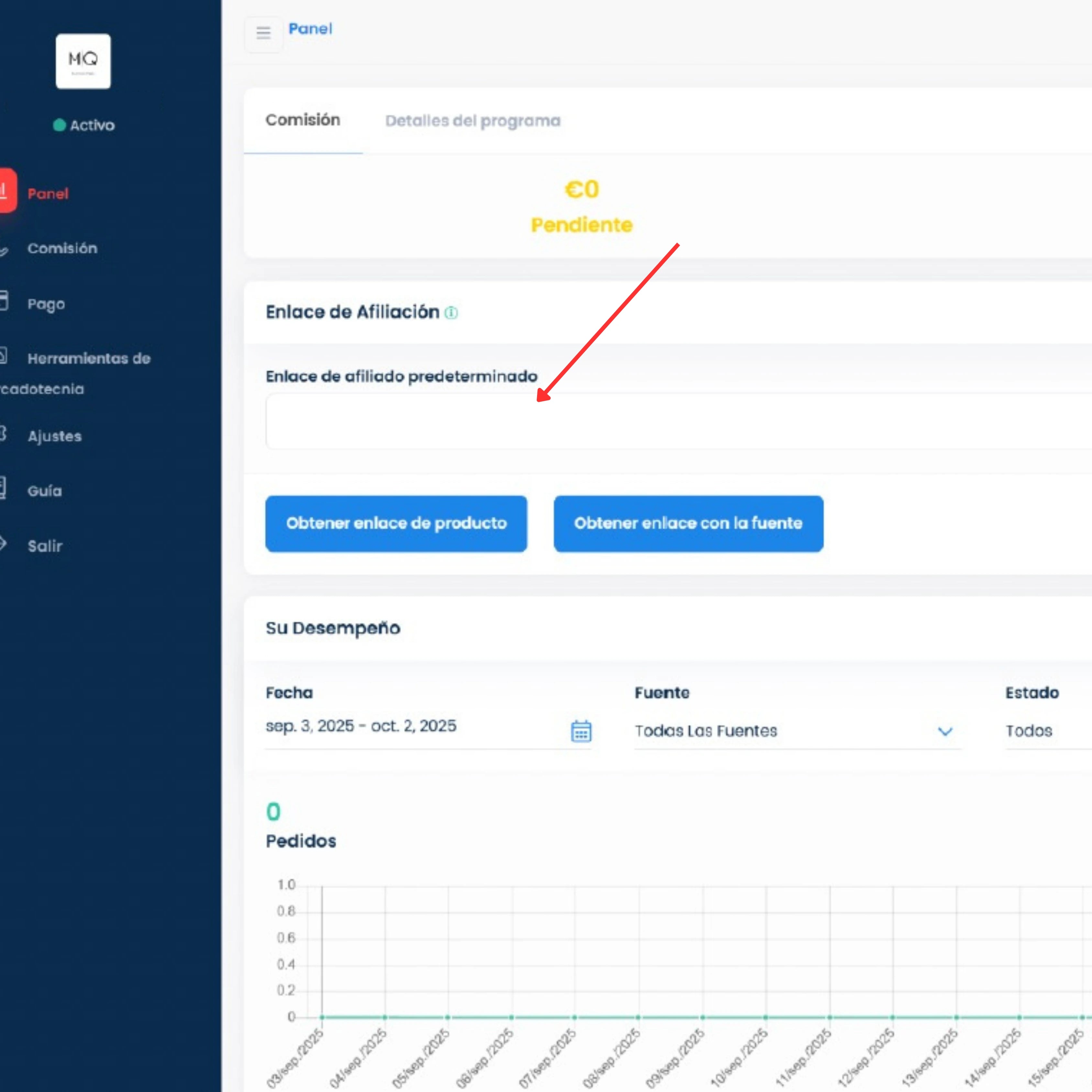 Programa de afiliados ganar dinero con tu link