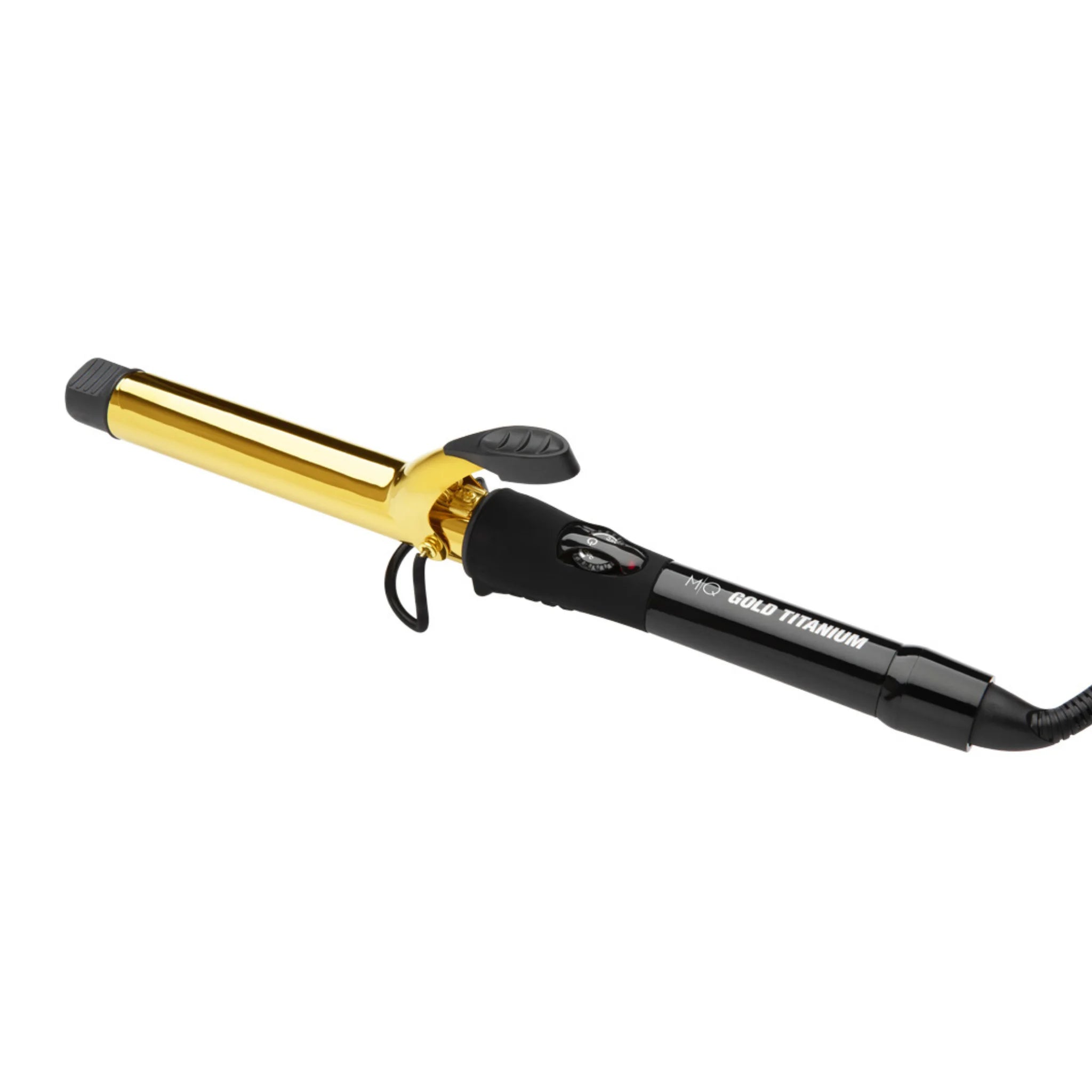 Modelador de cabello MQ Gold Titanium 32mm barril dorado para ondas grandes y sueltas