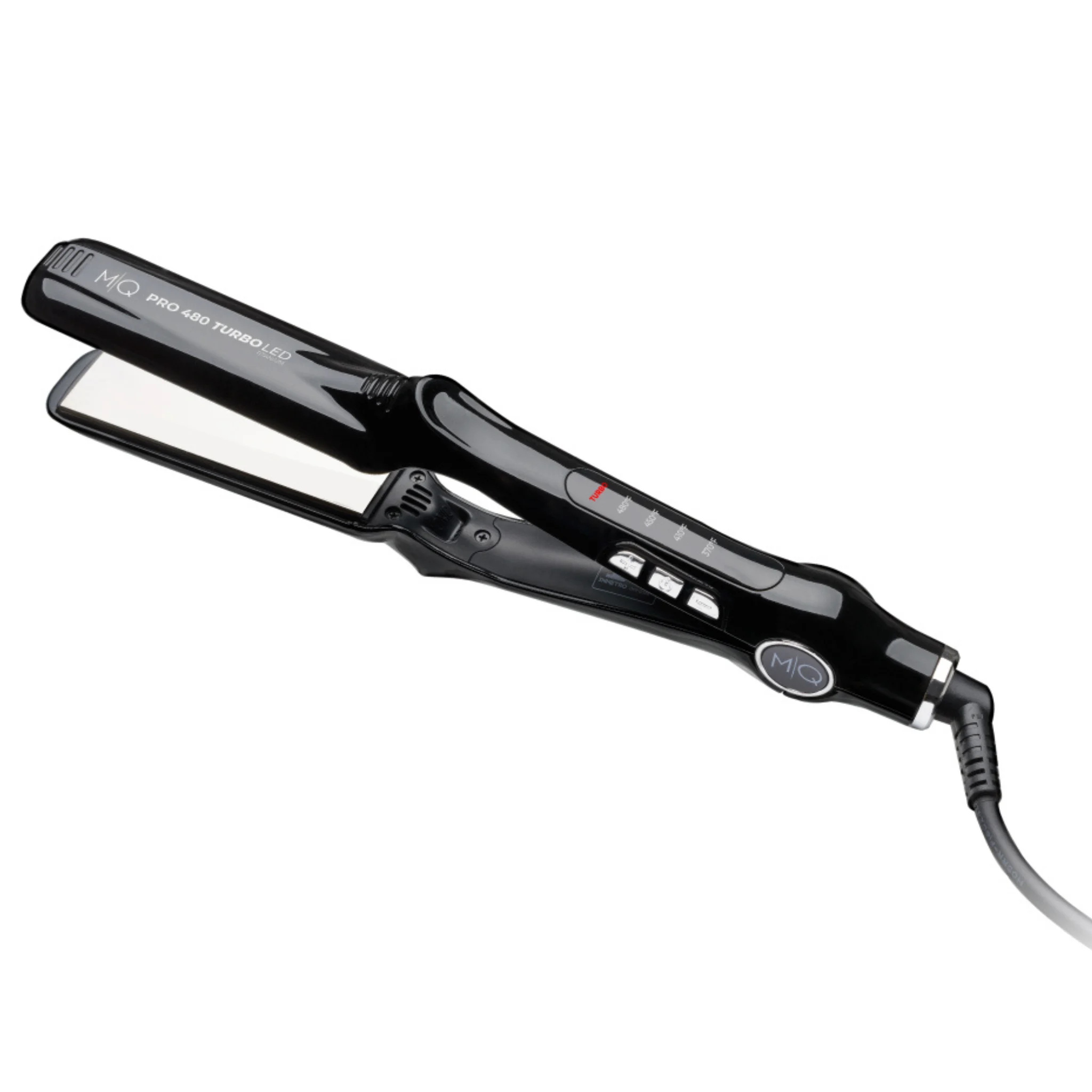 Plancha MQ PRO 480 TURBO LED con botón Turbo e indicador LED para máxima potencia